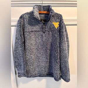 Women's - West Virginia Mountaineers - Sherpa - Quarter-Zip Size Med Boxercraft